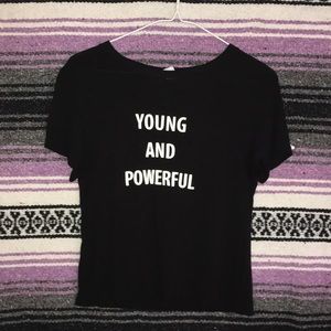 Girls black short sleeve